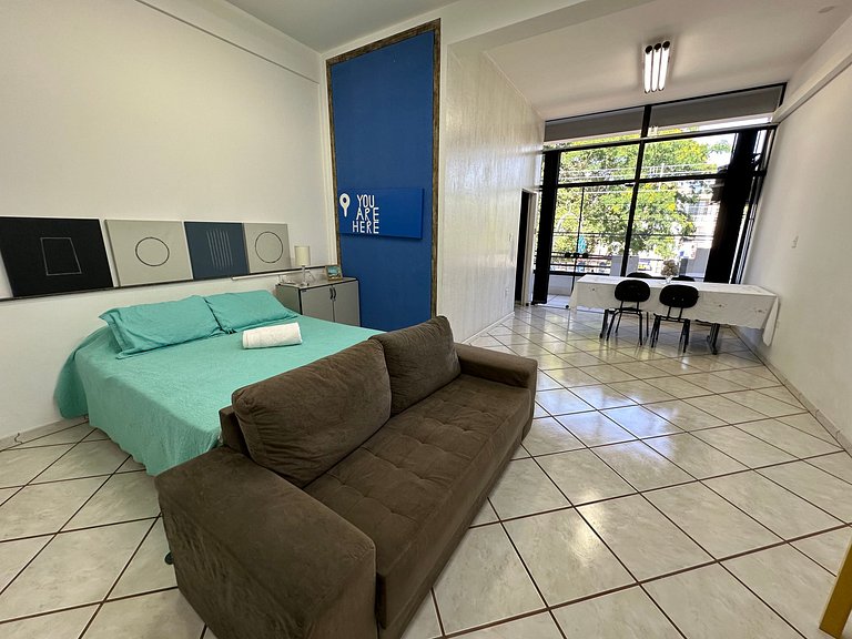 Studio Mobiliado no Centro | Aluguel por Temporada SJBV