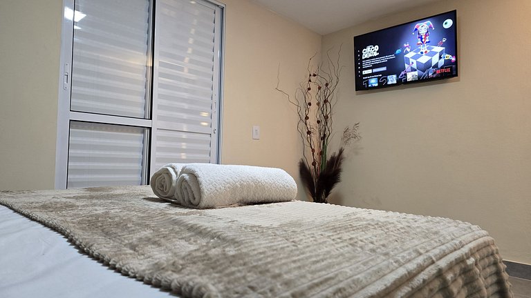 Suíte em Águas da Prata com Vista e Ar-Condicionado