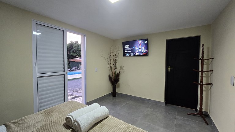 Suíte em Águas da Prata com Vista e Ar-Condicionado