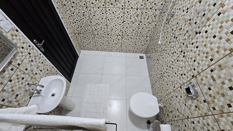 Suíte em Águas da Prata com Vista e Ar-Condicionado