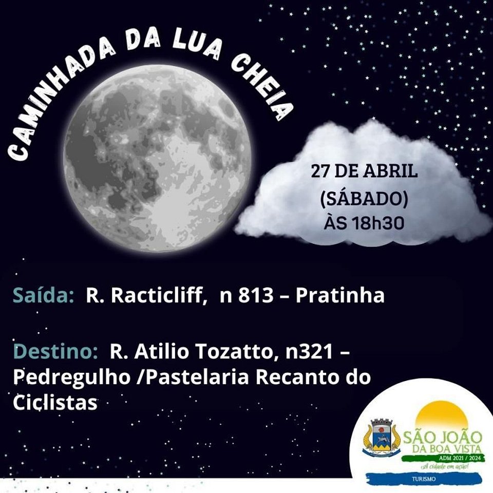 Caminhada da Lua Cheia - 27/04